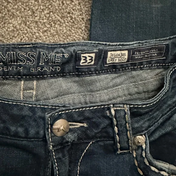 Miss Me Blue Skinny Jeans Classic Style - Picture 4 of 4